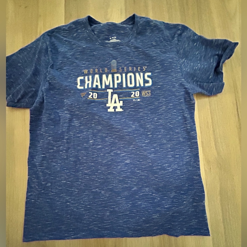 Dodgers Blue World Series Champions T-Shirt